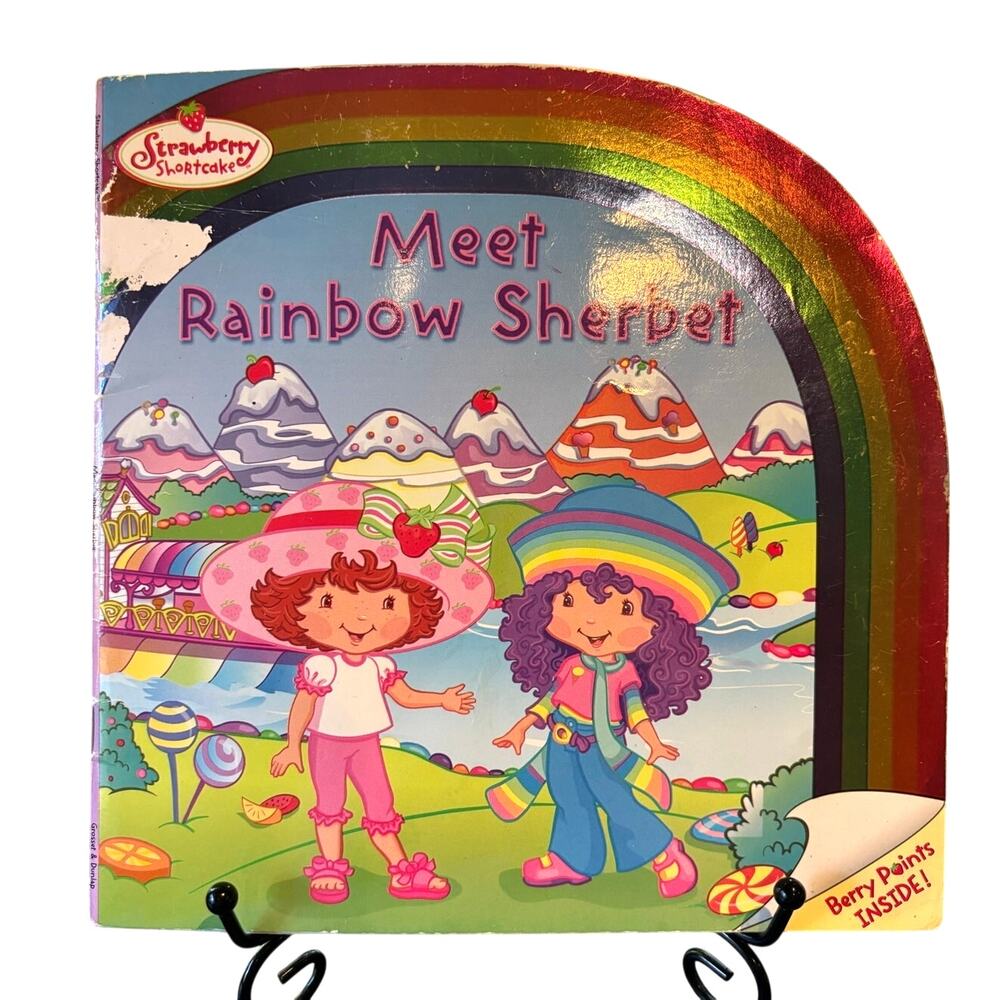 VTG 2005 Strawberry Shortcake, Meet Rainbow Sherbet Book, Paperback